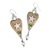Image of "Heart with Star" Earrings