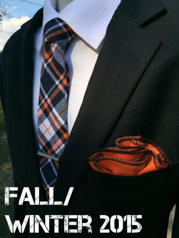 Image of Woollike Plaid Necktie Sets