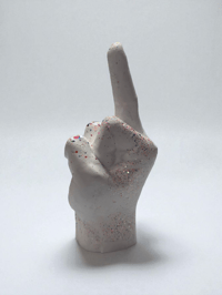 Image 2 of Mini Sparkle Middle Finger - Funny Desk Decor & Sassy Gift