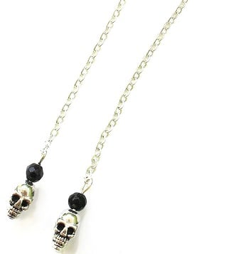 Image of Hanging Skull Earrings