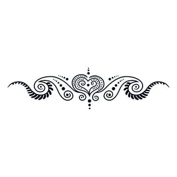 Image of Henna-Style Sweet Small Tattoo (5.5 Inch)