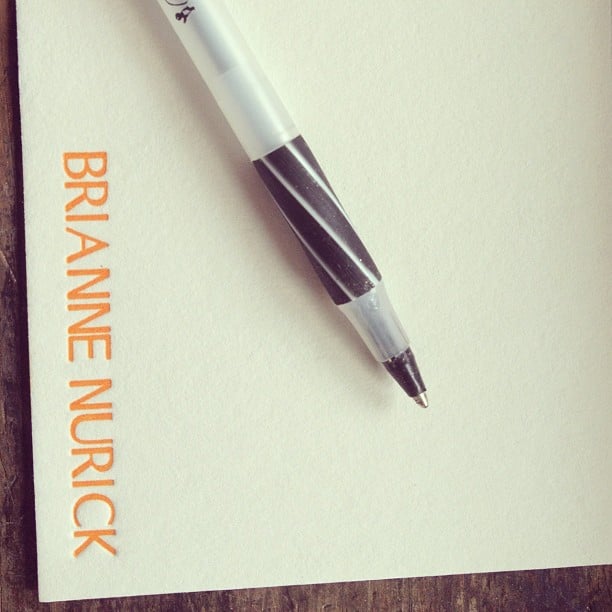 Image of Personalized letterpress notecards 