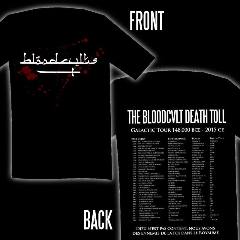 Bloodcvlts "Death Toll" T-shirt