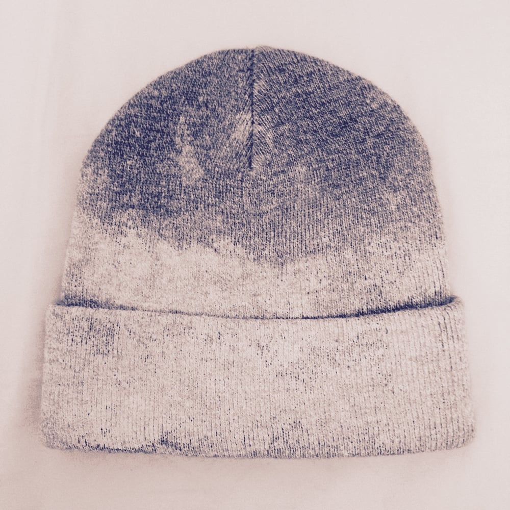 Image of Painted beanie with leather label option
