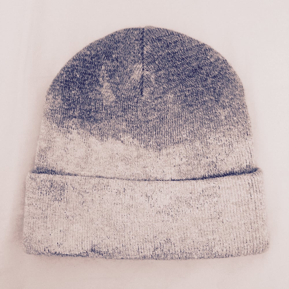 Image of Painted beanie with leather label option
