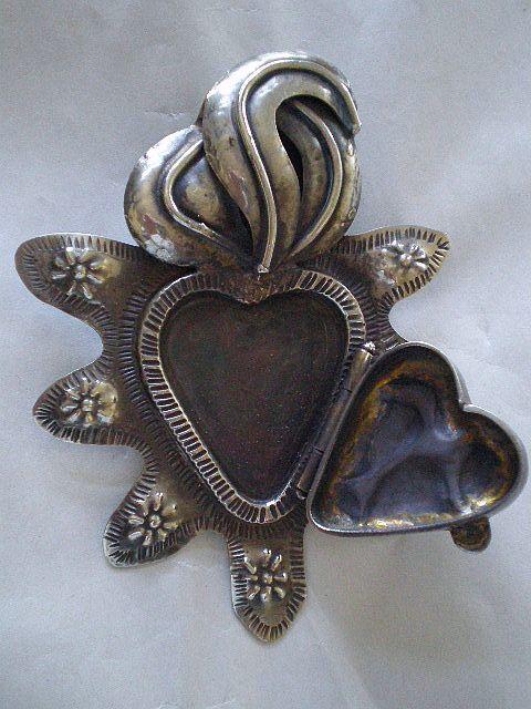 Image of Custom Channeled Milagros or "Miracles"  Sacred Heart Necklace