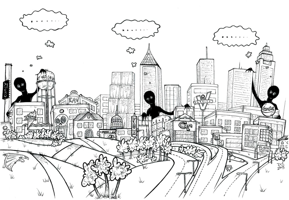 Image of "ATL Wanderers" Limited Edition Art Print