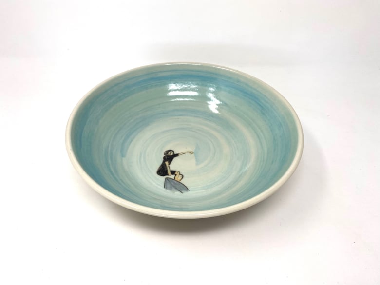 Image of Surfer large Bowl ‘black wetsuit’