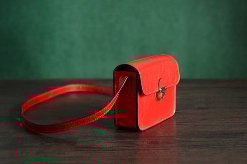 Image of Custom Handmade Italian Vegetable Tanned Leather Satchel, Messenger Shoulder Bag For Women D031