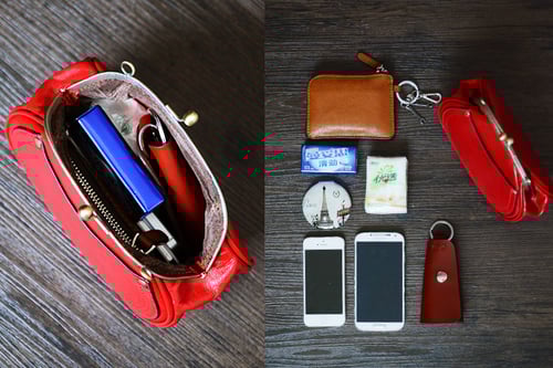 Image of Custom Handmade Italian Tanned Leather Satchel Messenger Shoulder Bag Women Mini Bag D033