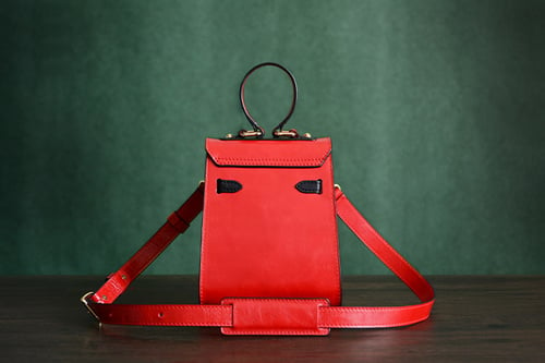 Image of Custom Handmade Italian Vegetable Tan Brown Leather Satchel Bag, Messenger Shoulder Bag D036