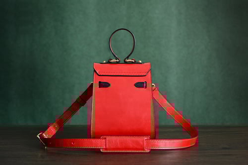 Image of Custom Handmade Italian Vegetable Tan Brown Leather Satchel Bag, Messenger Shoulder Bag D036