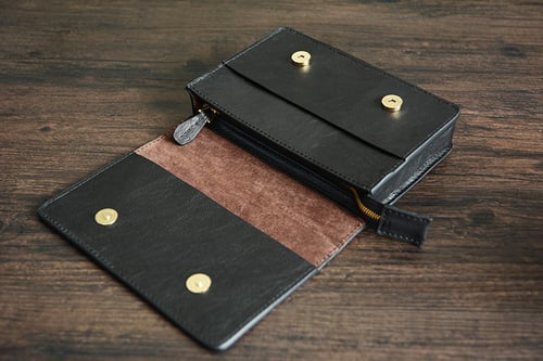 Image of Mens' Vintage Genuine Leather Clutch Purse Men Business Clutch Hand Bag Cowhide Wallet