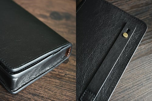 Image of Mens' Vintage Genuine Leather Clutch Purse Men Business Clutch Hand Bag Cowhide Wallet