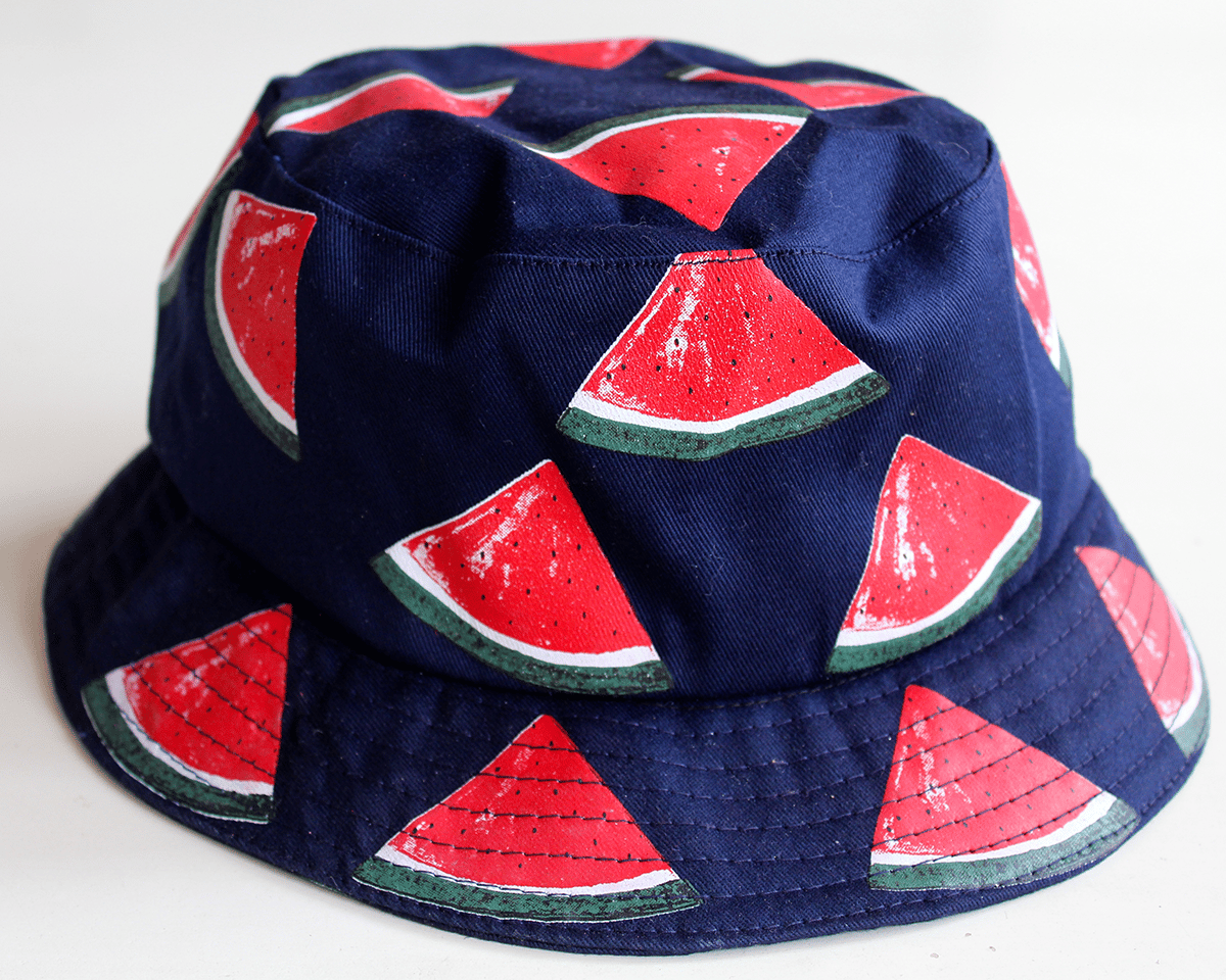 watermelon floppy hat