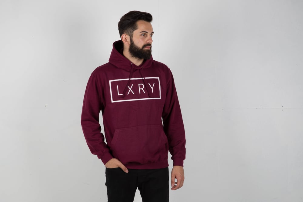 Image of LXRY Burgundy Hoodie