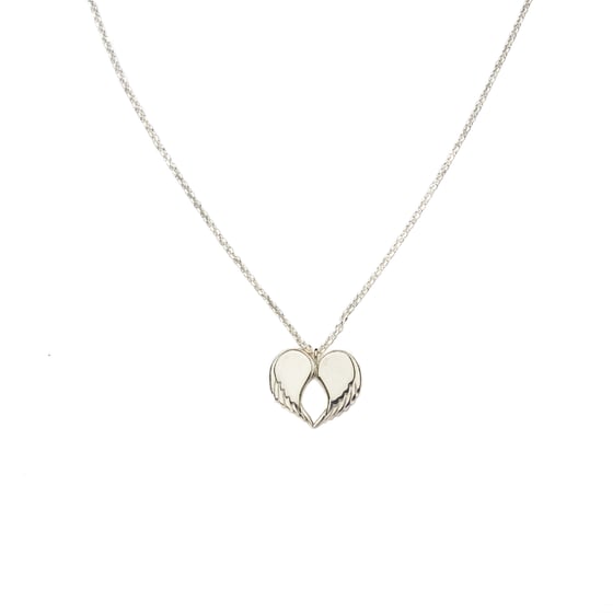 Image of Angel Love Pendant - SHORT Solid Silver 18" Chain
