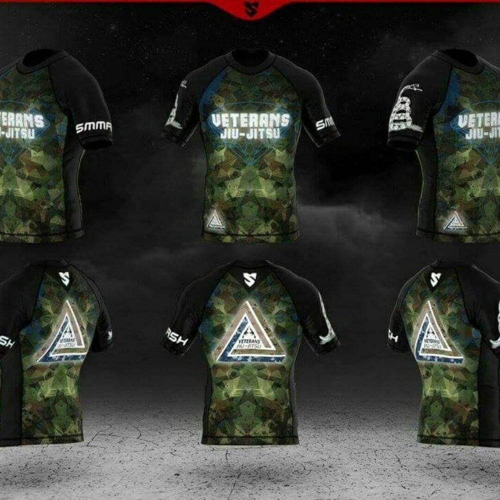 Image of Veterans Jiu-Jitsu Rash Guard