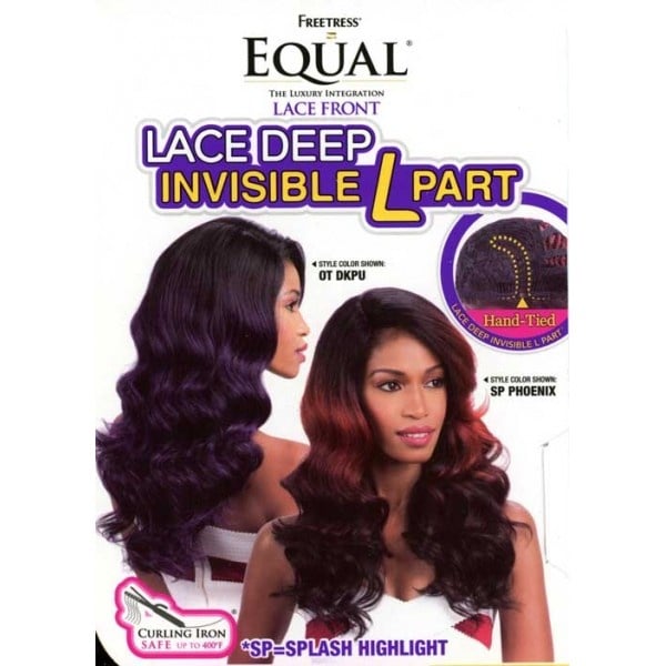 Image of Freetress Equal Synthetic Hair Lace Deep Invisible L Part Lace Front Wig - ORANGE BLOSSOM