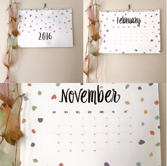 Image of 2016 Confetti Calendar