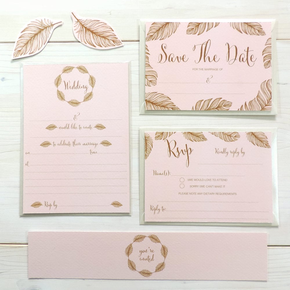 Image of Tickled Pink 'Write Your Own' Wedding Range