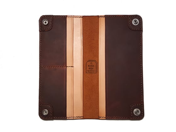 Image of Bloodbuzz - Long Wallet - Sunburst Oil Tan