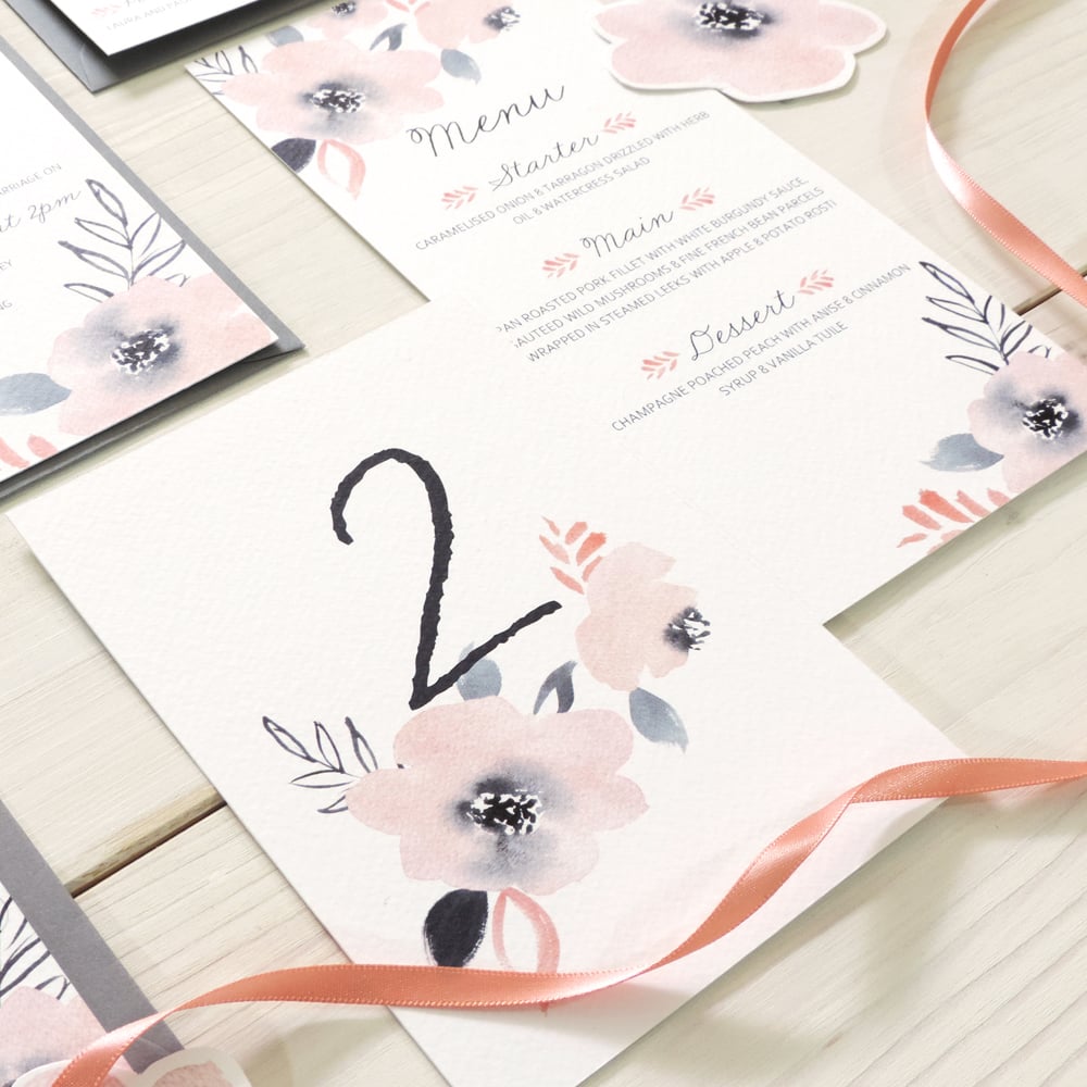 Image of Sweet Posey Table Number