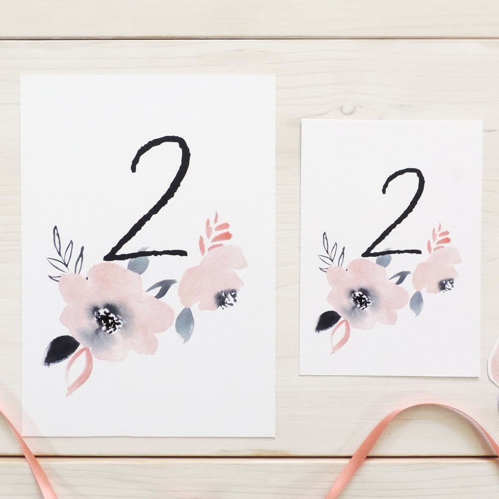 Image of Sweet Posey Table Number