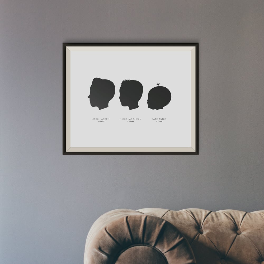 Image of Family Portrait Silhouette Kit