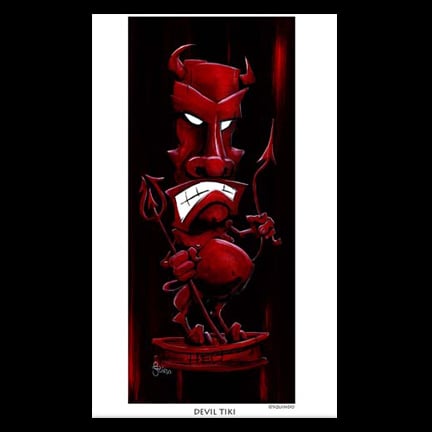 Image of Devil Tiki Art Print