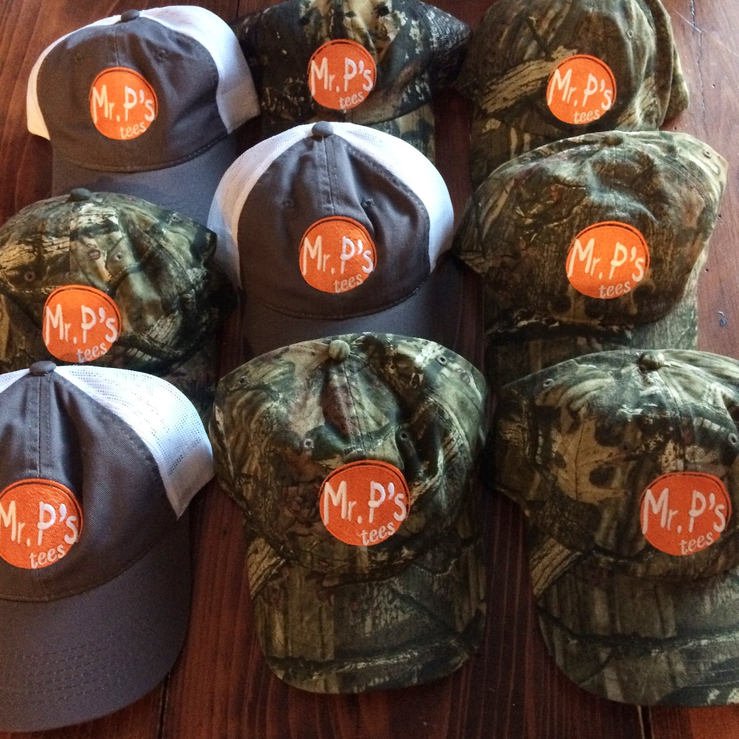 Image of Mr P's Hats-Camo and Dark Gray