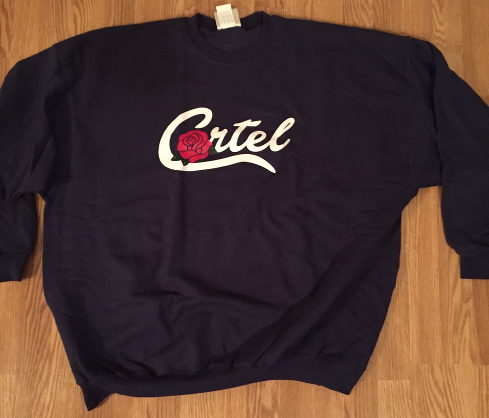 Image of Navy Blue Cartel Rose Sweatshirt