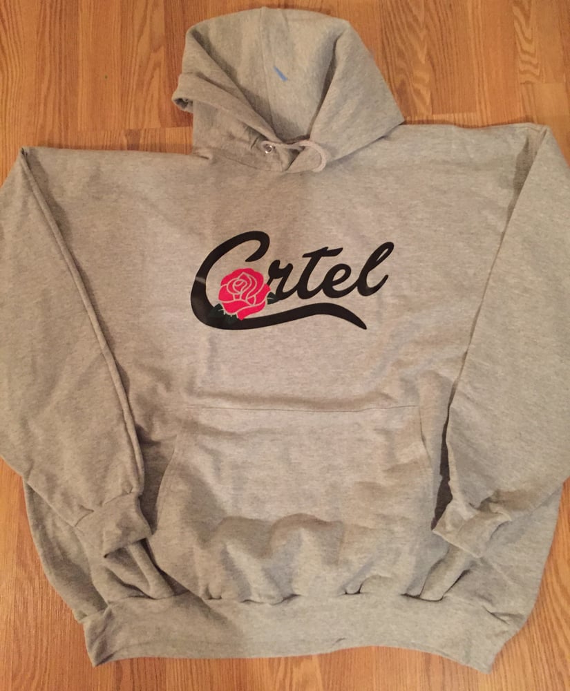 Image of Grey Cartel Rose Hoodie