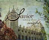 Image of Savior Stay This Night With Me: Salt Lake City Utah LDS Temple Art
