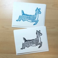 Image 1 of Deer Block Print Cards