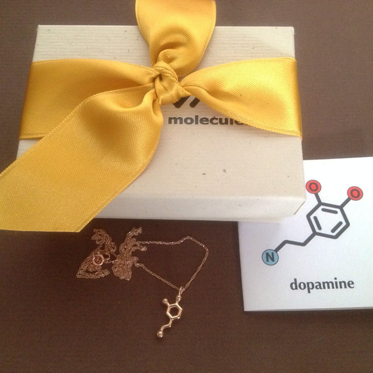 Image of tiny dopamine necklace
