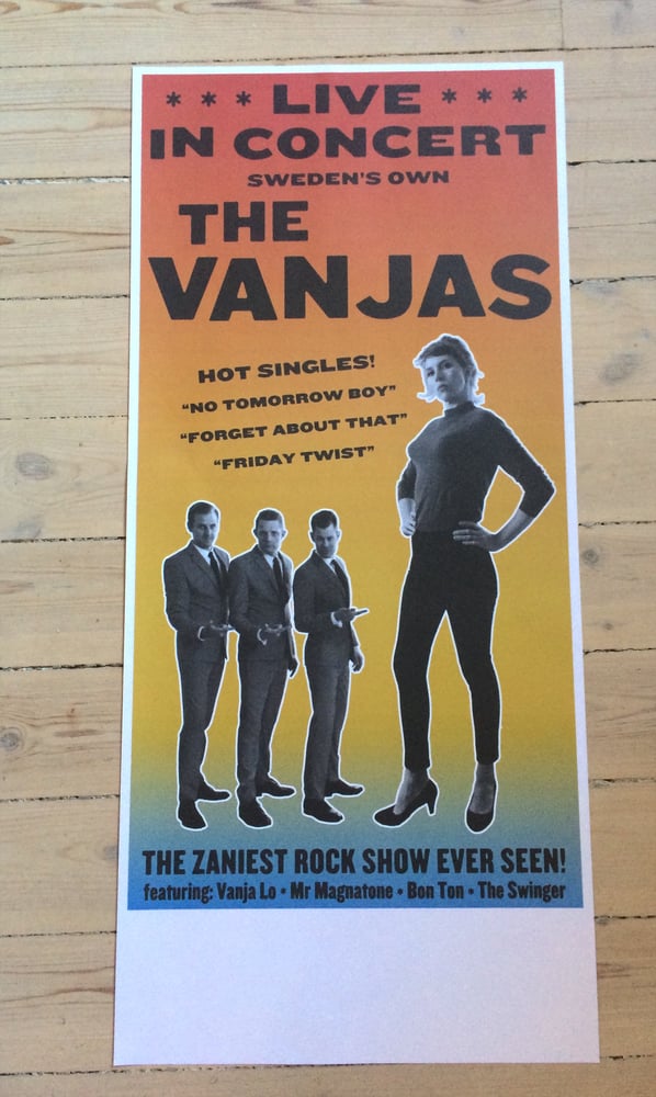 Image of The Vanjas Poster - "In Concert" - NEW!!!!