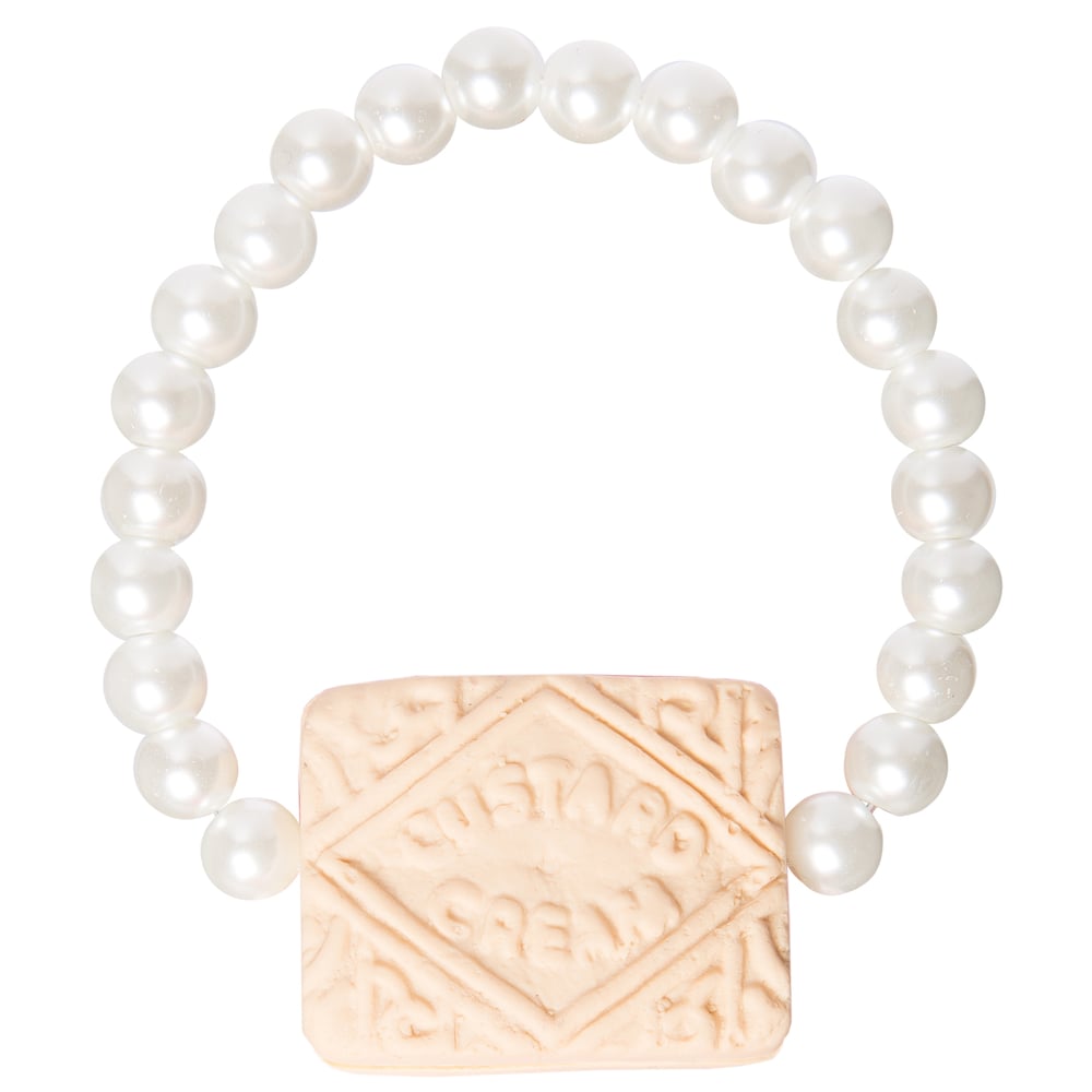 Image of Custard Cream Pearl Bracelet