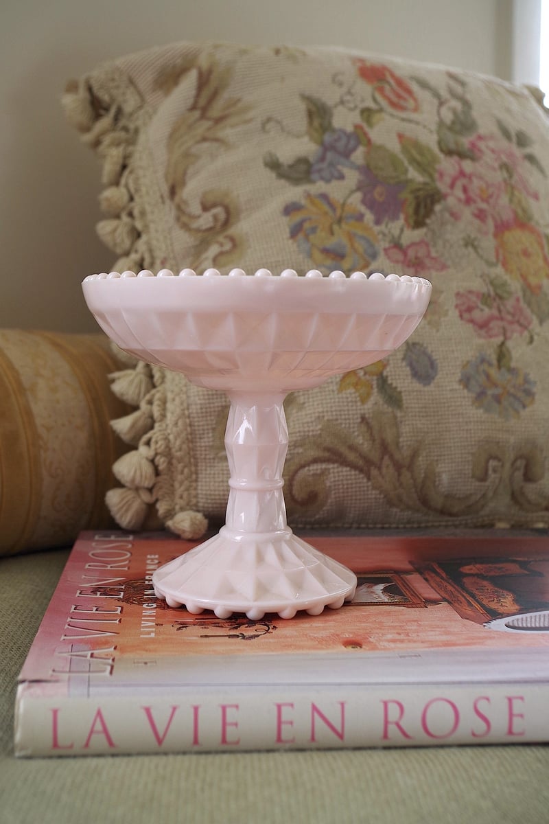 Pink Milk Glass Dinnerware – Coming Soon