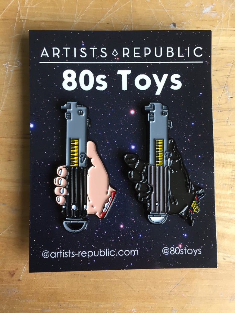 Image of 80s toys x Artists Republic Vader/Luke enamel pin 2 pack