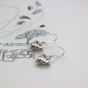 Image of *SALE - was £120* Silver fox earrings with hooks