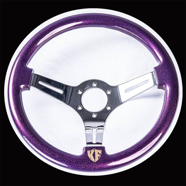 Image of Purple Flip Glitter Wheel