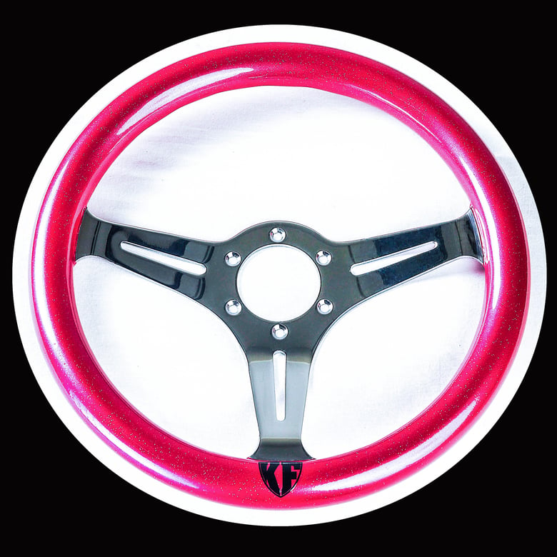 Image of Pink Flake Steering Wheel