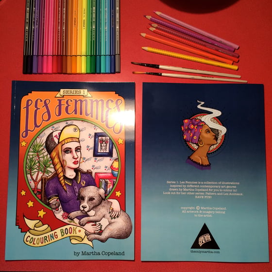 Image of Les Femmes colouring book. 