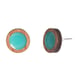 Image of Wooden Frame Circle Cutout Earrings