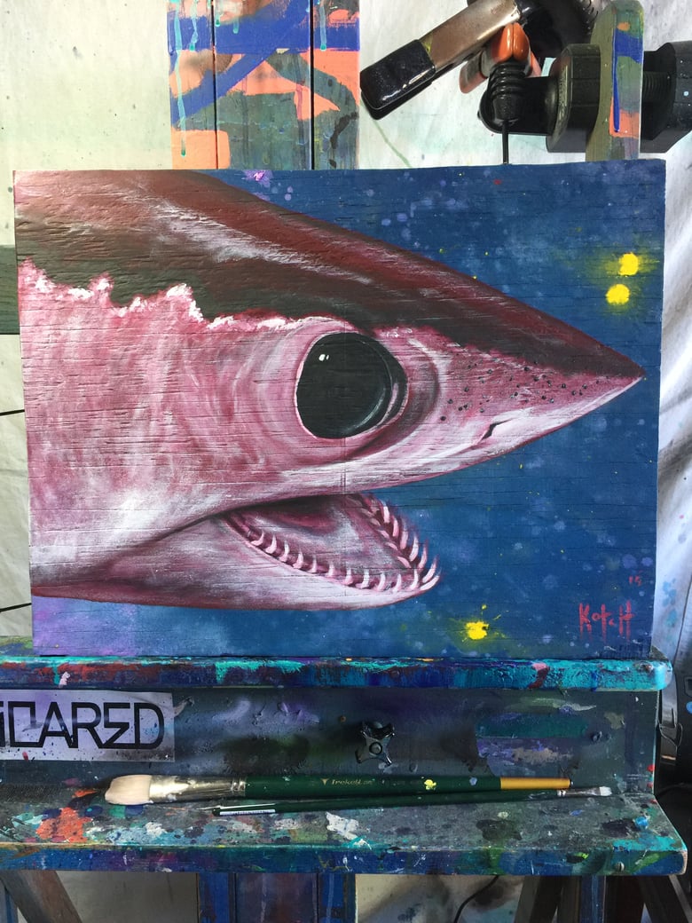 Image of Original Mako shark painting