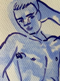 Image 2 of Watercolour ~ Blue Boys XXXII