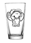 Beer Helmet Monster Pint Glass