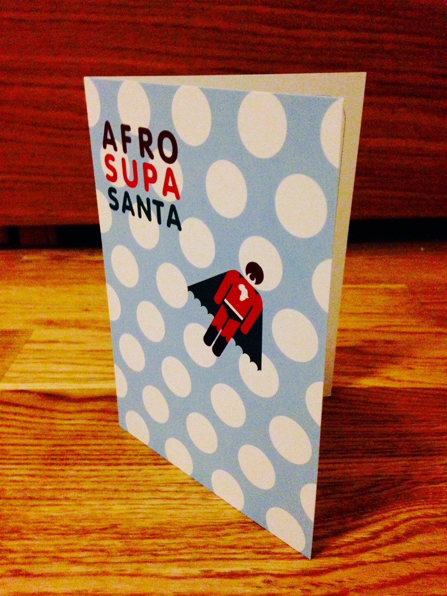 Image of AFRO SUPA® SANTA | XMAS CARDS