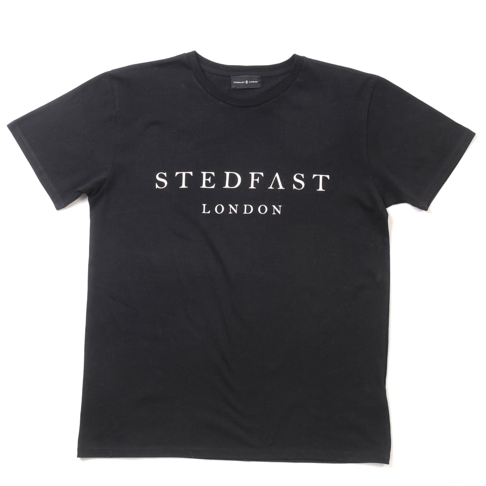 Image of Mens Stedfast London black T-shirt